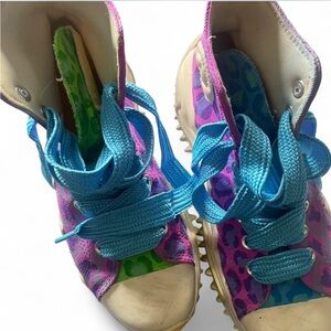 SOLD Colorful animal print High-Top Sneakers